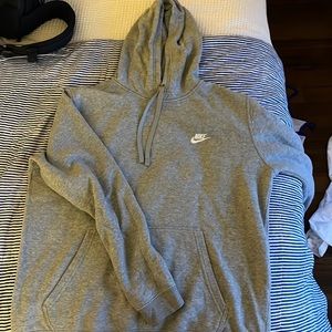 Grey Nike logo sweatshirt mens large